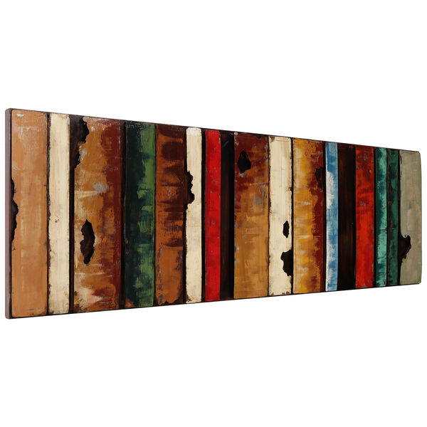 Rustic Flow 1 Mixed Media Iron Hand Painted Dimensional Wall Art, image 3
