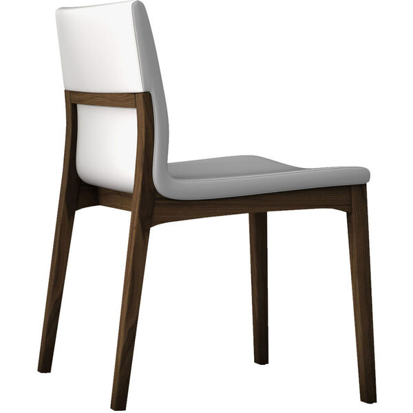 Enna White and Walnut Dining Chair, image 3
