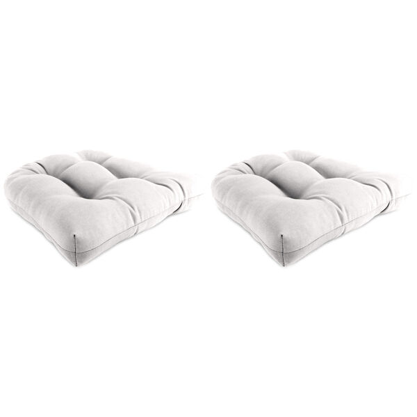 Canvas Natural Outdoor Chair Cushion, Set of Two, image 1