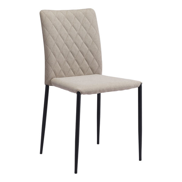 Harve Beige and Black Dining Chair, Set of Two, image 1