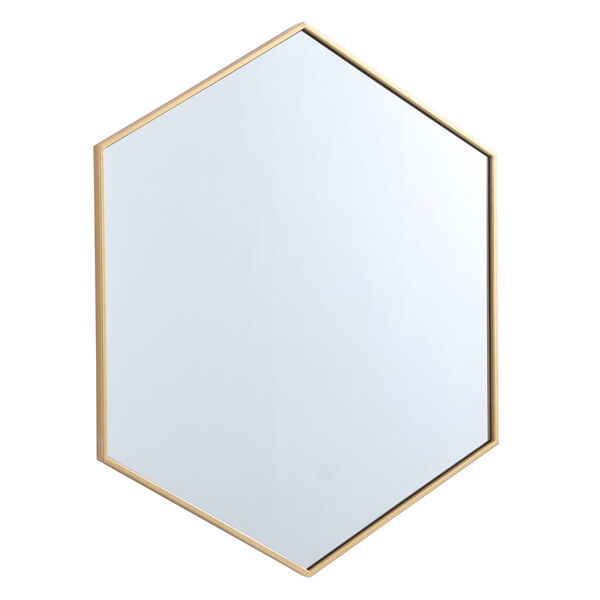 Eternity Brass 38-Inch Hexagon Mirror, image 5