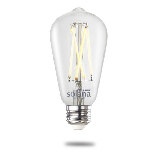 Clear Smart LED ST18 60 Watt Equivalent Standard Base Tunable Color Temperature 800 Lumens Smart Home Light Bulb, image 1