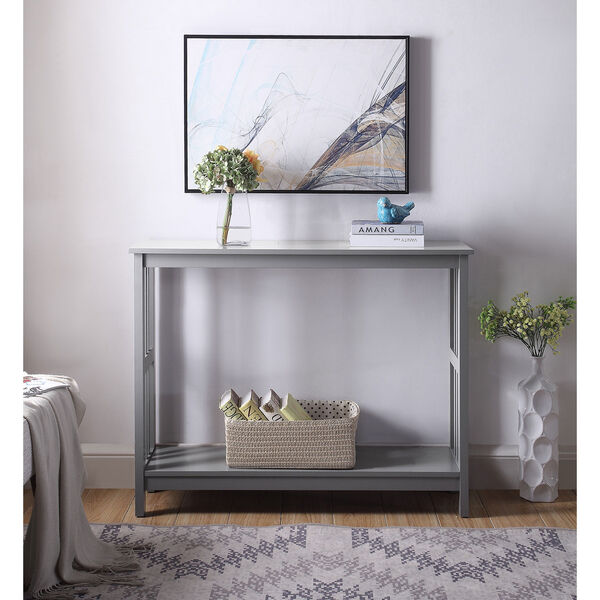 Mission Console Table in Gray, image 1