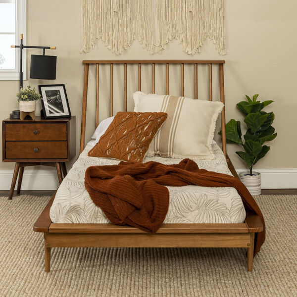 Twin Caramel Spindle Bed, Twin Spindle Bed
