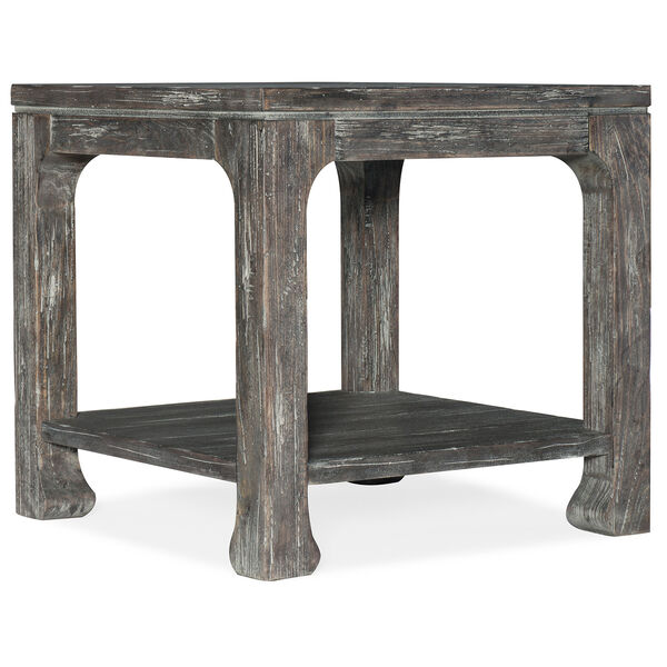 Beaumont Dark Wood Square End Table, image 1