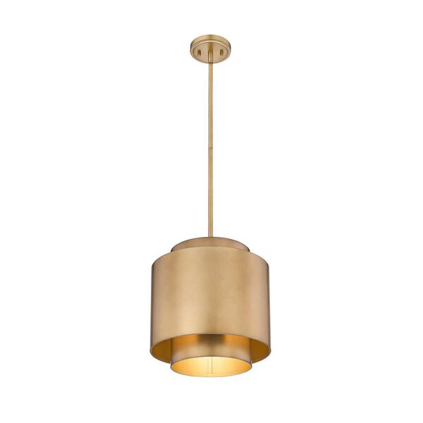 Harlech Pendant with Bronze Rubbed Brass Steel Shade, image 4