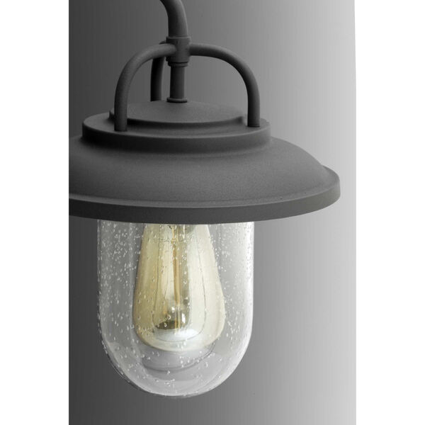 P560049-031: Beaufort Black One-Light Outdoor Wall Mount with Clear Seeded Glass, image 4