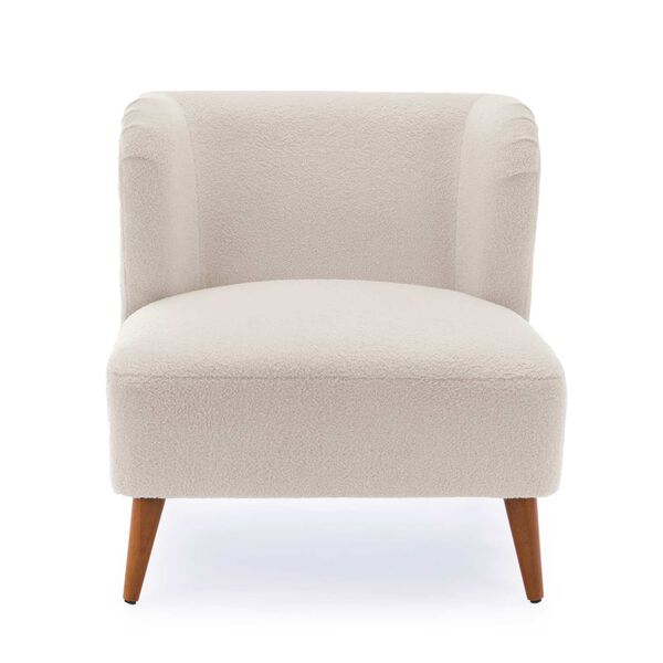 Vesper Boucle White Accent Chair, image 1