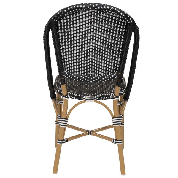 Alu Affaire Sofie Black, White and Almond Outdoor Dining Chair, image 4