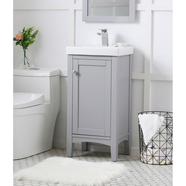Mod Gray 18-Inch Vanity Sink Set, image 3