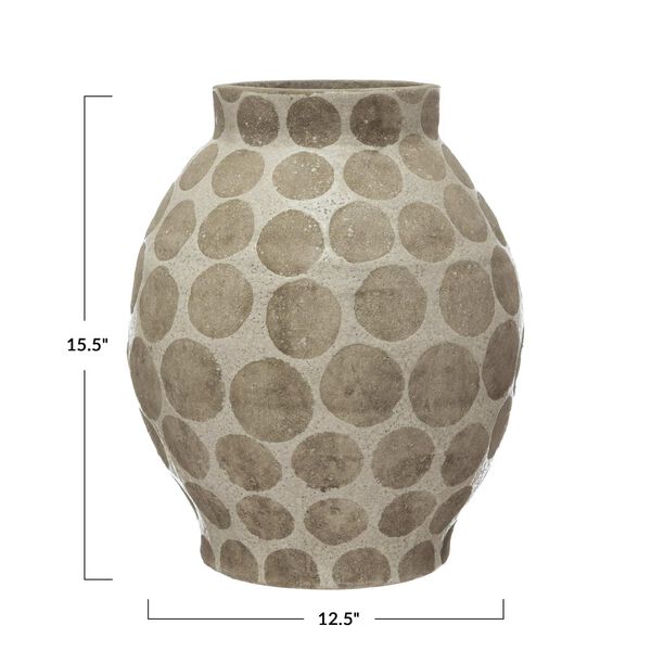 Cream Terra-Cotta Vase, image 4