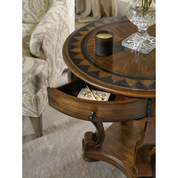 Archivist Round Accent End Table, image 4