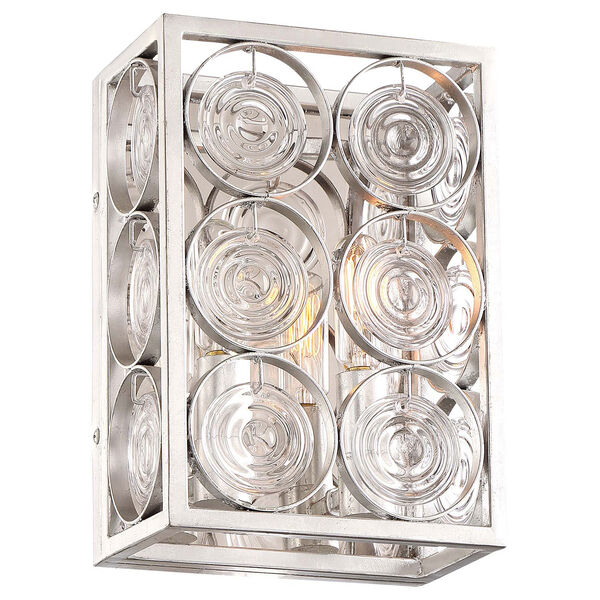 Culture Chic Catalina Silver Two-Light Wall Sconce, image 1