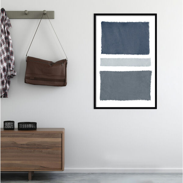 Piper Rhue Black Painted Weaving V Gray 27 x 41 Inch Wall Art, image 5