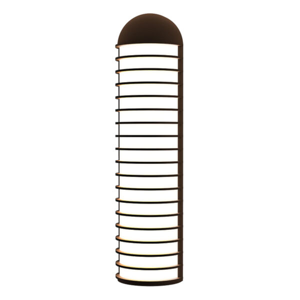 Lighthouse Textured Bronze Tall LED Sconce, image 1