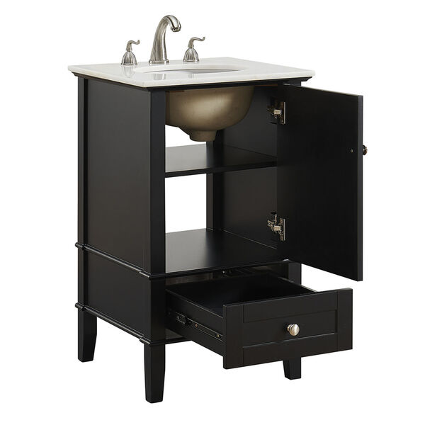 Luxe Black Vanity Washstand, image 3