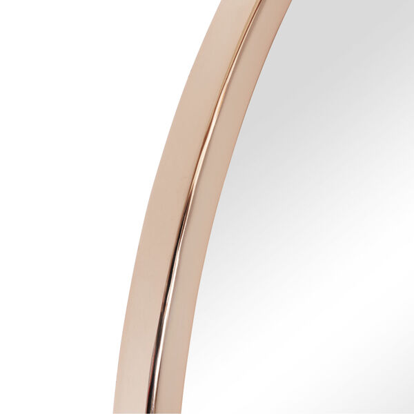 Stopwatch Rose Gold Round Accent Mirror, image 3