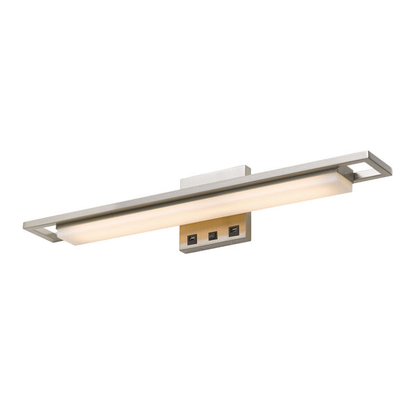 Newry Brushed Steel LED Wall Sconce, image 2