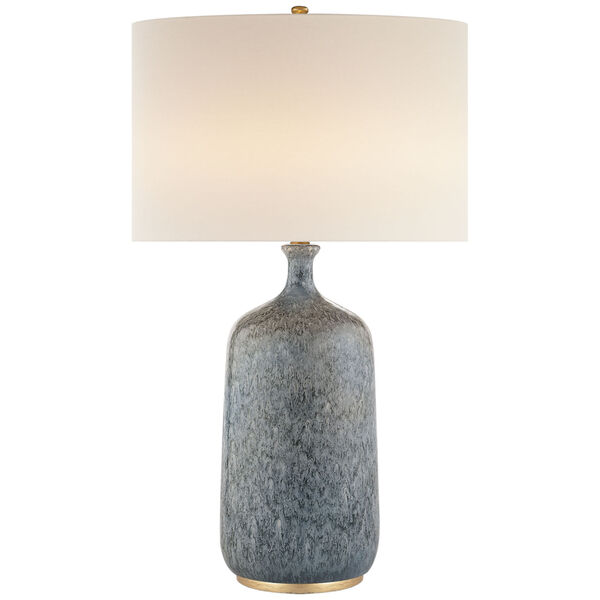 Culloden Table Lamp in Blue Lagoon with Linen Shade by AERIN, image 1