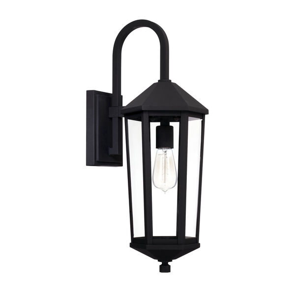 Ellsworth Black One-Light Outdoor Wall Lantern, image 1