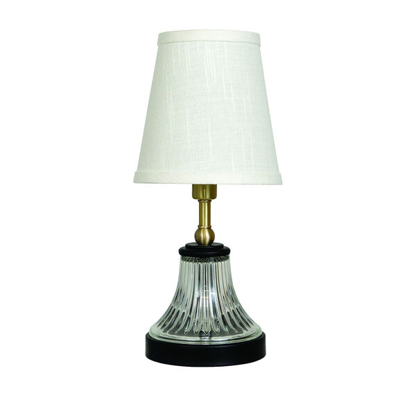 Bryson Black Satin Brass One-Light Table Lamp, image 1