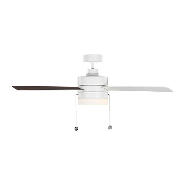 Syrus Matte White 52-Inch Two-Light Ceiling Fan, image 7