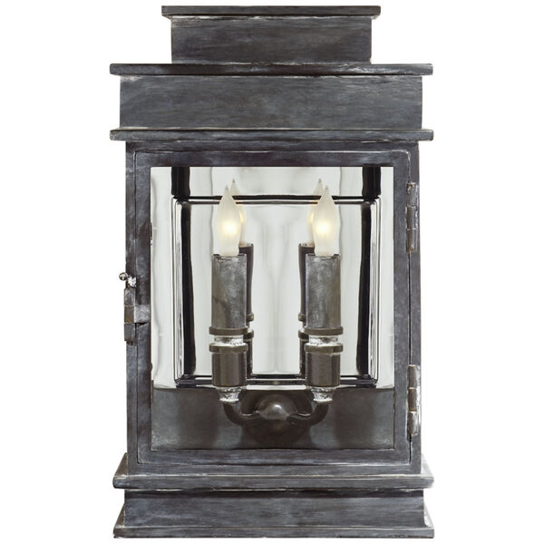 Linear Lantern Small in Weathered Zinc by Chapman and Myers, image 1