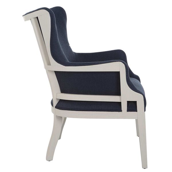 Gordonston Regatta Blue and White Fabric Accent Chair, image 5