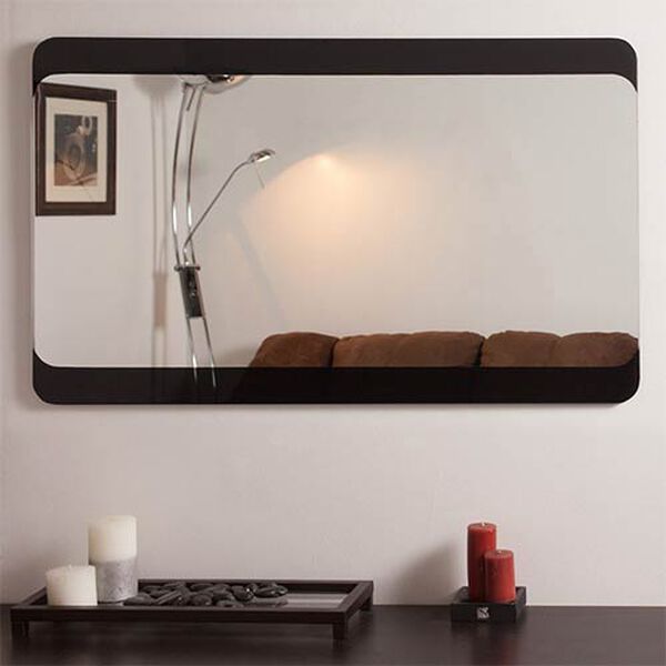 Rectangular Large Frameless Bathroom Mirror, image 5