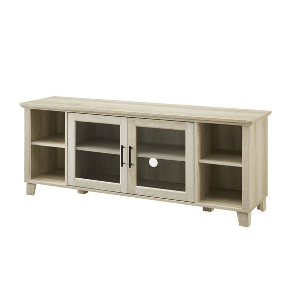 Columbus White Oak TV Stand with Middle Door, image 2