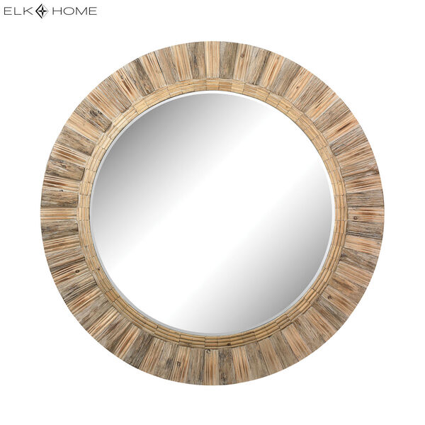 Natural Drift Wood 64-Inch Round Mirror, image 3