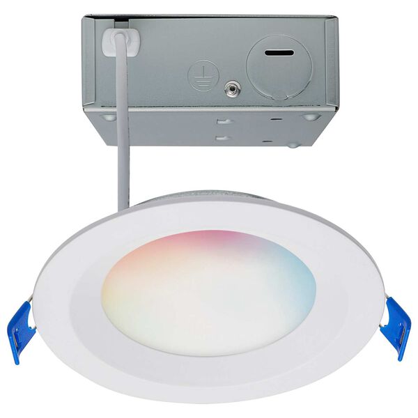 Starfish White Four-Inch Integrated LED Round Regress Baffle Downlight, image 1