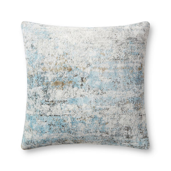 Gray and Multicolor : 22 In. x 22 In. Throw Pillow, image 1