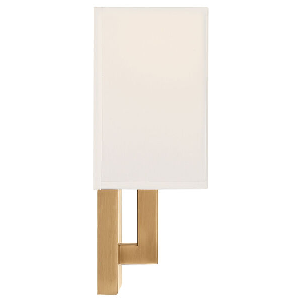 Mid Town Brass-Antique and Satin Rectangular One-Light LED Wall Sconce, image 3
