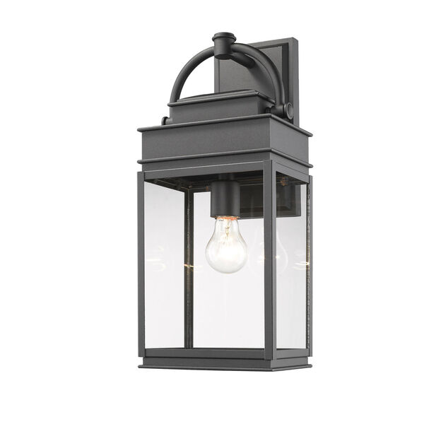 Fulton Black 20-Inch One-Light Outdoor Wall Light, image 1