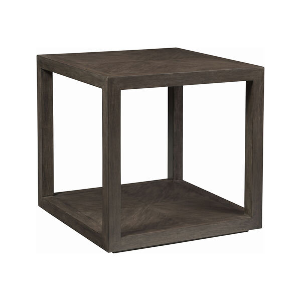 Cohesion Program Dark Wood Credence Square End Table, image 1