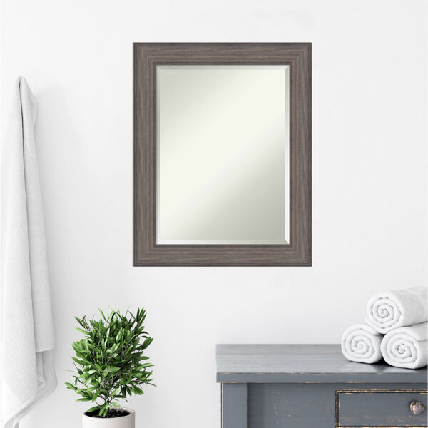 Country Gray 23W X 29H-Inch Bathroom Vanity Wall Mirror, image 5