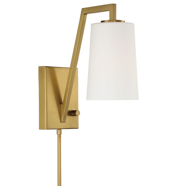 Avon Aged Brass One-Light Wall Sconce, image 1