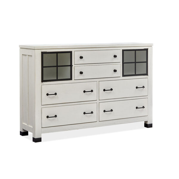 Harper Springs White Drawer Dresser, image 1