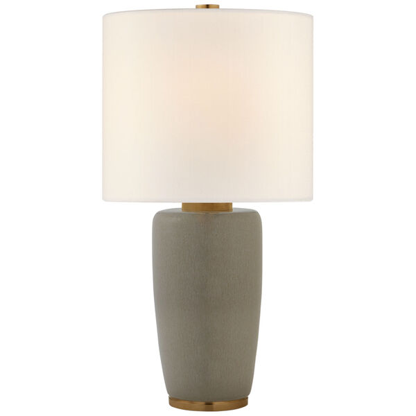Chado Large Table Lamp in Shellish Gray with Linen Shade by Barbara Barry, image 1