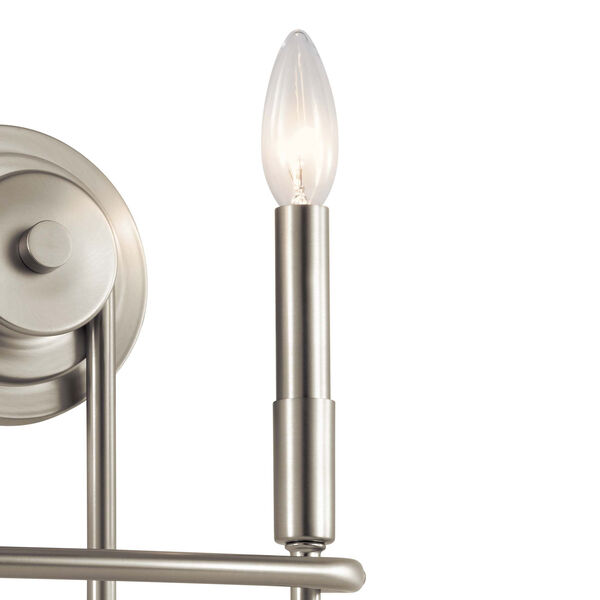 Capitol Hill Brushed Nickel Two-Light Wall Sconce, image 2