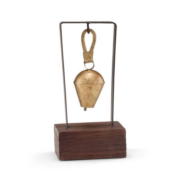 Brown and Brass  Bell, image 1