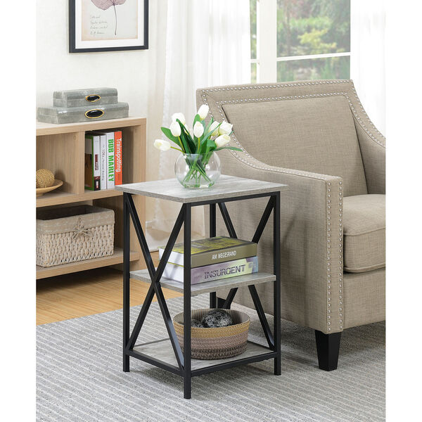 Tucson 3 Tier End Table in Faux Birch, image 2