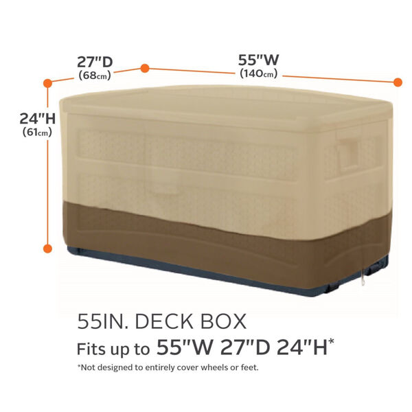 Ash Beige and Brown Patio Deck Box Cover, image 4