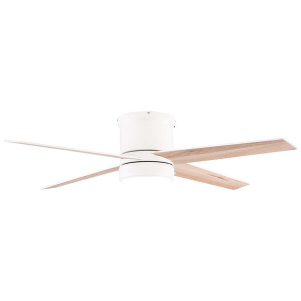Erie Matte White Integrated LED Ceiling Fan with Remote, image 4