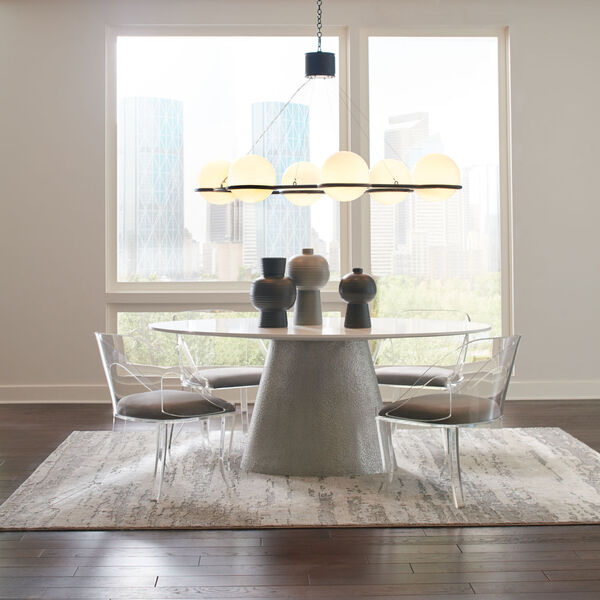 White 72-Inch Eleven London Park Oval Table, image 4