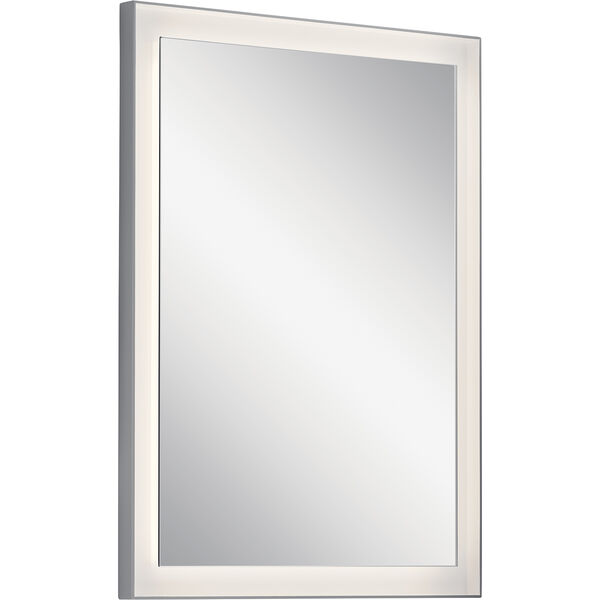 Ryame Silver Matte 23-Inch LED Lighted Mirror, image 1
