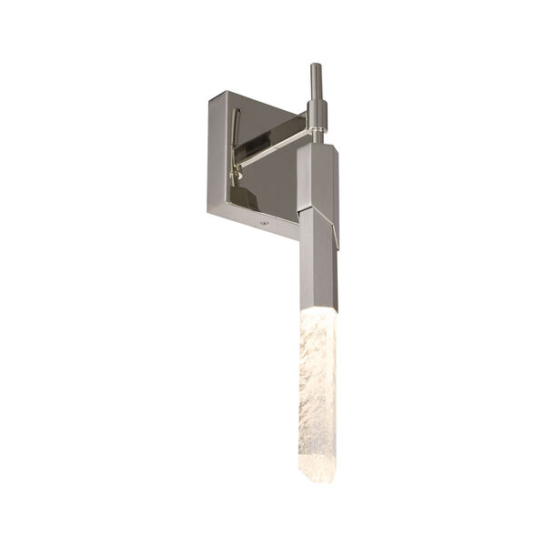 Glacia Brushed Platinum and Polished Nickel Integrated LED Wall Sconce, image 1