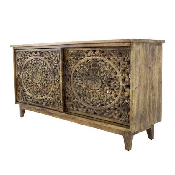 Brown 67-Inch Large Cabinet, image 2