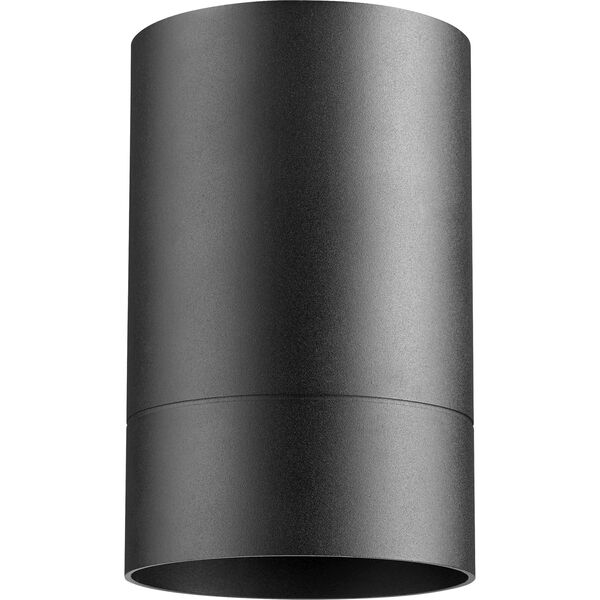Cylinder Black One-Light Ceiling Mount, image 1